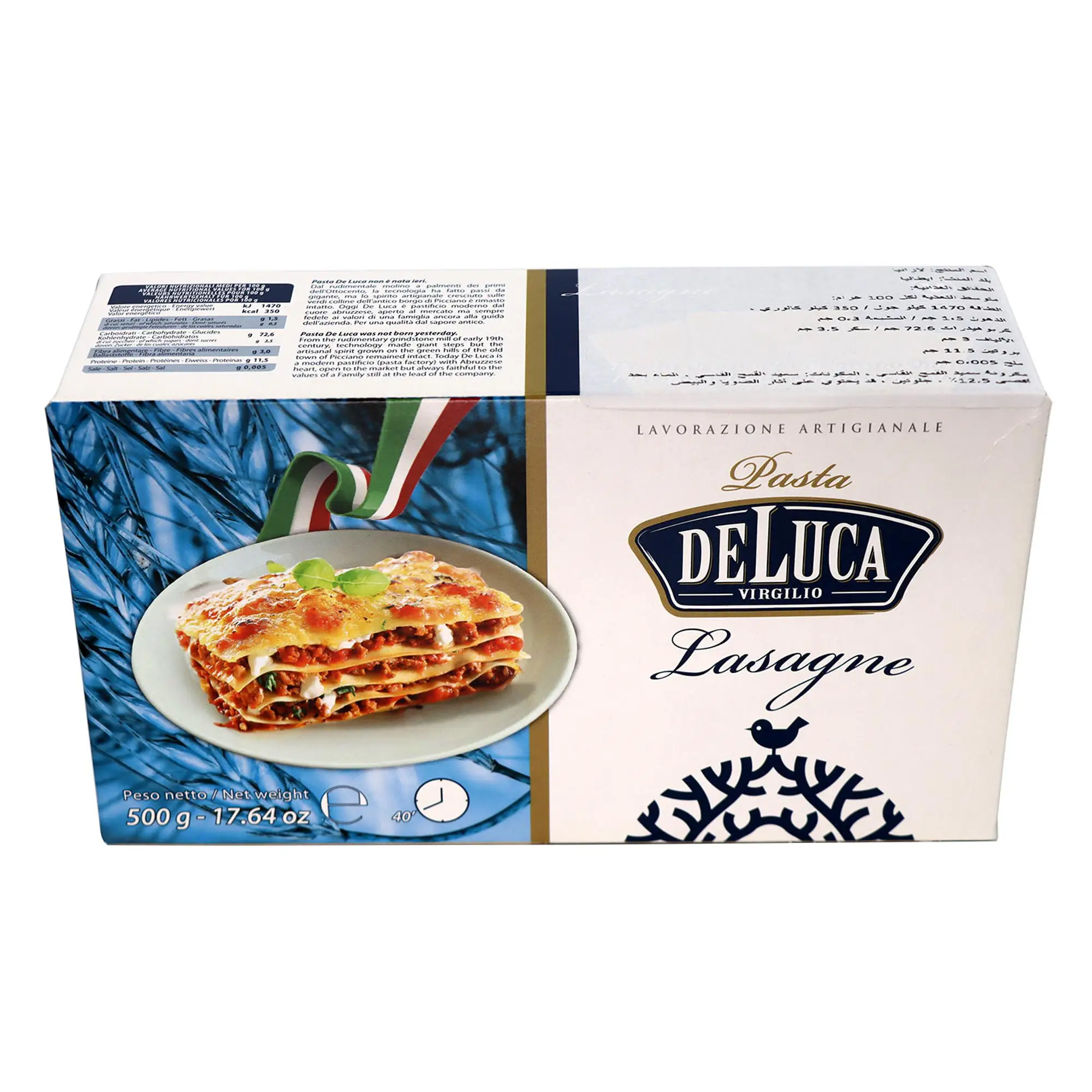 KAC - Deluca lasagna pasta 500 g - 2 Pieces